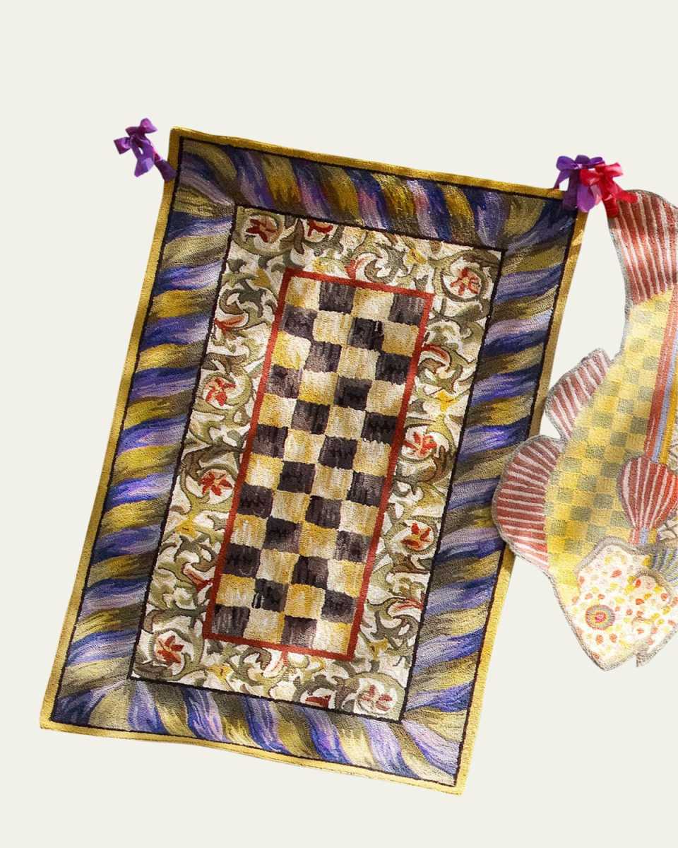 Courtly Check Rug, 3' x 5'
